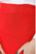 Юбка женская однотонная, с боковым разрезом 446K004 красный