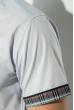 Рубашка мужская однотонная , с двойным воротником 50P2147-3 светло-серый
