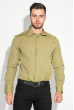 Рубашка мужская в стильных оттенках 50PD0120 оливковый
