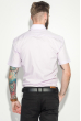 Рубашка мужская на пуговицах, однотонная 50P0345 светло-сиреневый