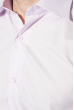 Рубашка мужская на пуговицах, однотонная 50P0345 светло-сиреневый