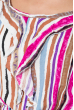 Комбинезон женский в полоску 81PD1038-2 фиолетовый , полоски