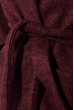 Пальто женское однотонное с поясом 64PD304-1 вишневый