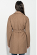 Пальто женское однотонное с поясом 64PD304-1 терракотовый