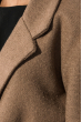 Пальто женское однотонное с поясом 64PD304-1 терракотовый