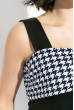 Платье женское, облегающее с бретелькой на одном плече 78P0010 черный