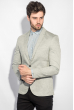 Пиджак мужской на пуговицах, классический 197F027-2 светло-серый