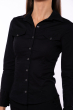 Рубашка женская приталенного покроя 118P006-2 черный