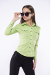 Рубашка женская приталенного покроя 118P006-2 салатовый