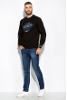 Свитшот в стиле Casual 157P1506 черный