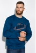 Свитшот в стиле Casual 157P1506 синий