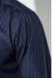 Рубашка мужская принт полоска 50PD0878-21 темно-синий