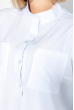 Блузка женская однотонная, свободный покрой, длинный рукав 72PD186-1 белый