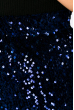 Юбка женская с пайетками 19pl169-2 темно-синий