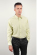 Рубашка мужская regular fit салатовая, в полоску Fra №8012-14 салатовый