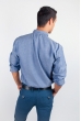 Рубашка однотонная, хлопок, длинный рукав №208F002 джинс Рубашка однотонная, хлопок, длинный рукав №208F002 джинс