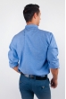 Рубашка однотонная, хлопок, длинный рукав №208F002 светло-синий Рубашка однотонная, хлопок, длинный рукав №208F002 светло-синий