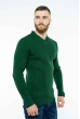 Пуловер декорированный пуговицами 11P807 зеленый