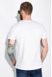 Стильная мужская футболка 148P113-16 белый / светло-бирюзовый