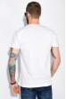 Стильная мужская футболка 148P113-16 белый / бирюзовый