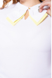 Блуза с контрастным воротником 118P138 белый ассорти