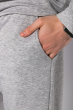 Костюм спортивный с капюшоном 103P011-1 светло-серый меланж