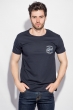 Футболка мужская стильные оттенки 168F034 синий