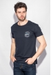 Футболка мужская стильные оттенки 168F034 синий
