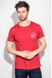 Футболка мужская стильные оттенки 168F034 красный