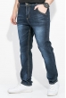 Джинсы мужские прямые с потертостями 708K006 синий