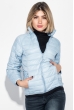 Куртка женская демисезонная, на молнии 191V004 бледно-голубой Куртка женская демисезонная, на молнии 191V004 бледно-голубой