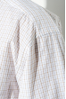 Рубашка мужская светлая клетка 50PD0034 бело-коричневый