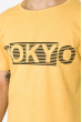 Футболка с надписью Tokyo 134P003-7 желтый