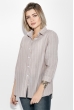 Блузка женская в вертикальную полоску 64PD2901 беж-белый