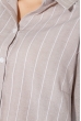 Блузка женская в вертикальную полоску 64PD2901 беж-белый