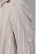 Блузка женская в вертикальную полоску 64PD2901 беж-белый