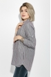 Блузка женская в вертикальную полоску 64PD2901 серо-белый
