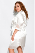 Комплект (ночная рубашка и халат) женский 124P004-1 молочный