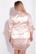Комплект (ночная рубашка и халат) женский 124P004-1 пудровый