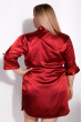 Комплект (ночная рубашка и халат) женский 124P004-1 бордовый