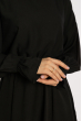Однотонное платье с длинными рукавами 632F004-3 черный