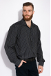 Рубашка мужская 120PAR103-2 черно-белый