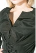 Рубашка (батал), однотонная рукава фонарик  69PD1035-1 черный