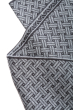 Комплект мужской шарф, шапка геометрический принт 65P3537-1 серый меланж