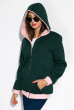 Куртка женская 121P020 зелено-розовый