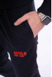 Мужской спортивный костюм (свитшот, брюки) 603F002 красно-черный