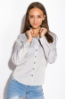 Рубашка женская приталенного покроя 118P006 светло-серый