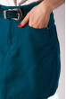 Стильная джинсовая юбка 148P201 темно-бирюзовый