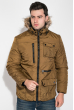 Куртка мужская удлиненная 181V001 темно-горчичный
