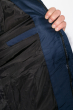 Куртка мужская с нашивкой и капюшоном 183V001 синий